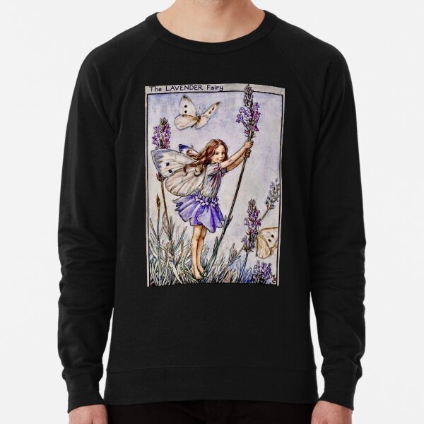 “The Lavender Fairy” by Cicely Mary Barker 1922 Lightweight Sweatshirt