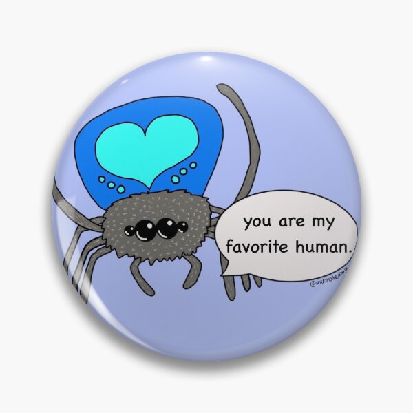 Item preview, Positivity Peacock Spider (Favorite Human) designed and sold by StickItToWorld.