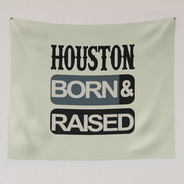 Item preview, Houston born and raised (black) designed and sold by Arteria Mix.