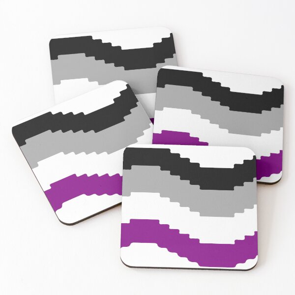 Item preview, Pixel Pride Flag (Asexual) designed and sold by QueerShop.