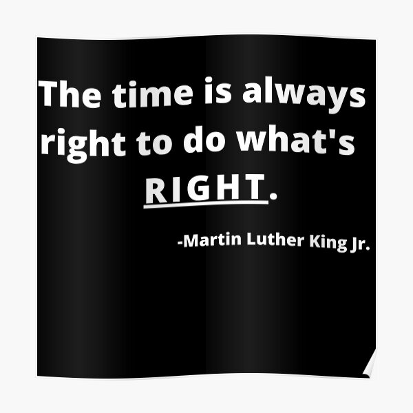 Quotes By Martin Luther King Jr Poster