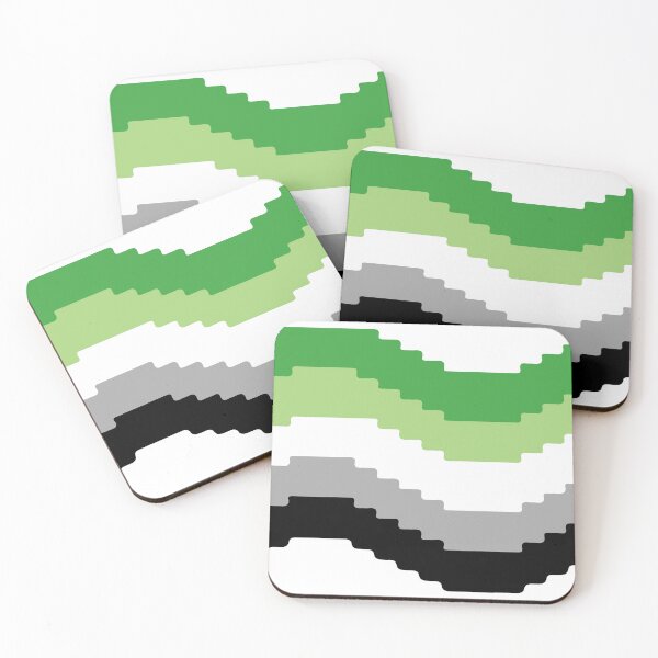 Item preview, Pixel Pride Flag (Aeromantic) designed and sold by QueerShop.