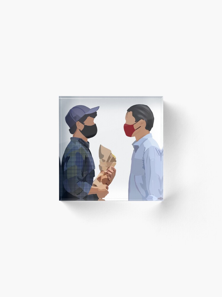 Alternate view of Baby meets baby Acrylic Block