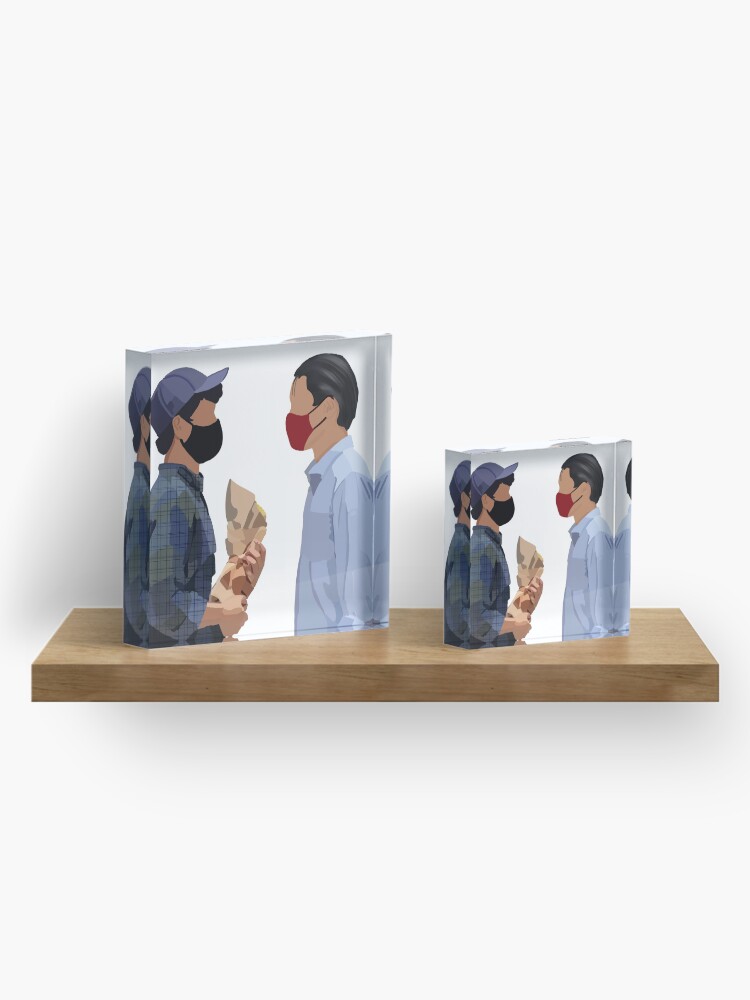 Alternate view of Baby meets baby Acrylic Block