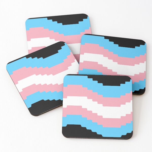 Item preview, Pixel Pride Flag (Transgender) designed and sold by QueerShop.