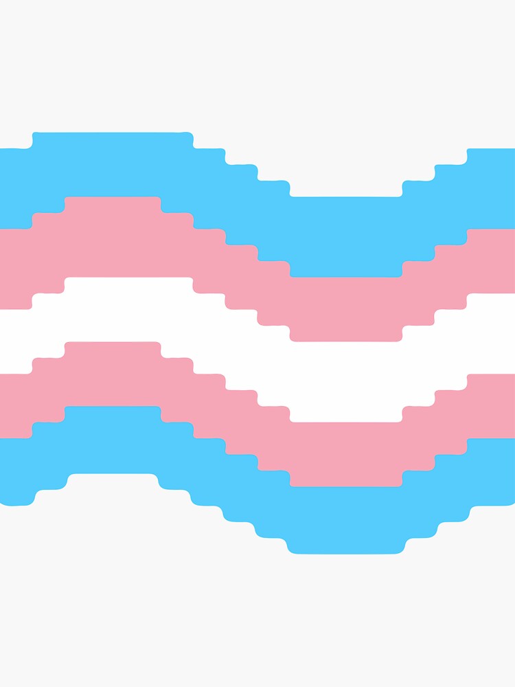 Pixel Pride Flag Transgender Sticker For Sale By Queershop Redbubble 7952