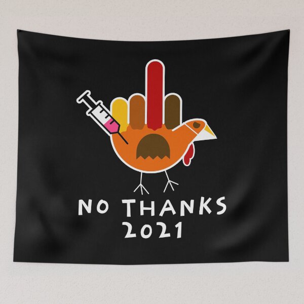 Item preview, Thanksgiving 2021 Turkey No Thanks Grumpy Vaccine Shot designed and sold by d247.