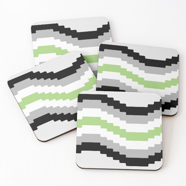 Item preview, Pixel Pride Flag (Agender) designed and sold by QueerShop.