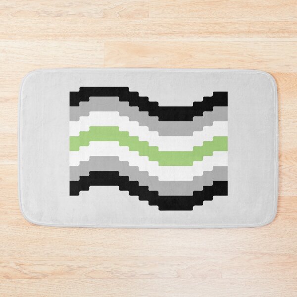 Item preview, Pixel Pride Flag (Agender) designed and sold by QueerShop.
