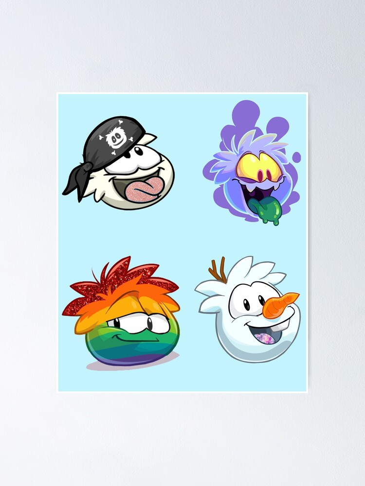 "Funny Puffles" Poster by env1nada Redbubble