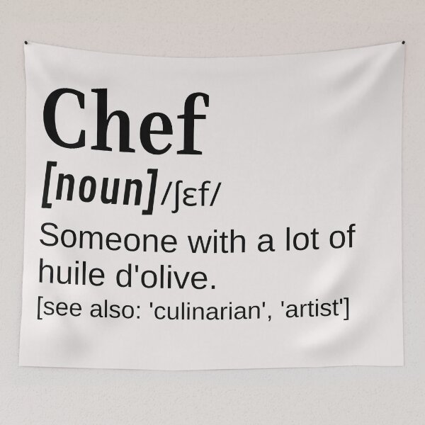 Item preview, Funny Chef Definition Huile d'olive (Olive Oil) 'Joie de vivre' Gift for Cooks, Grillers and Foodies designed and sold by DefinitionX.