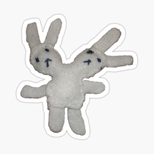 two-headed bunny Sticker