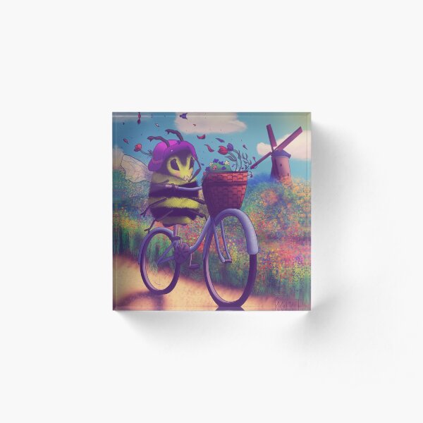 Bumblebee Bikeride Acrylic Block