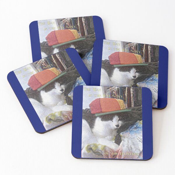 Item preview, Funny Zen Cat Wearing Hat designed and sold by SlippyHippy.