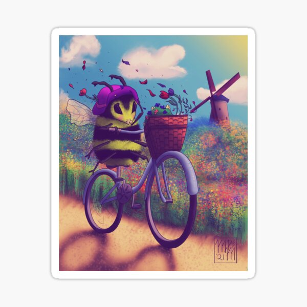 Bumblebee Bikeride Sticker