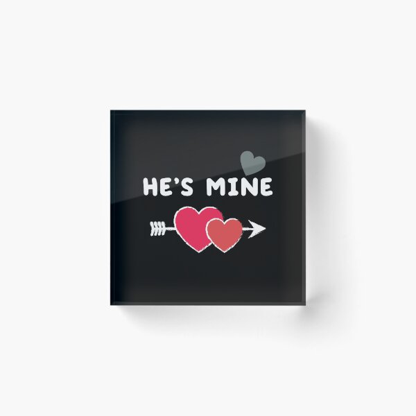 Item preview, He's Mine, Couple's Matching Valentine designed and sold by Windmill Wildflowers.