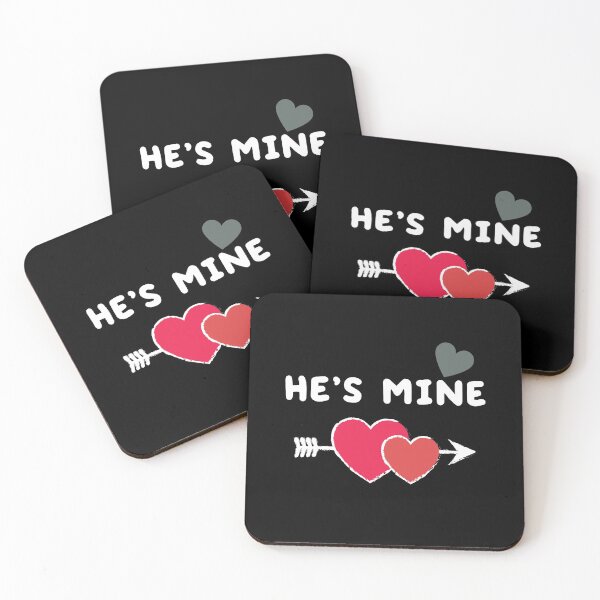 Item preview, He's Mine, Couple's Matching Valentine designed and sold by Windmill Wildflowers.