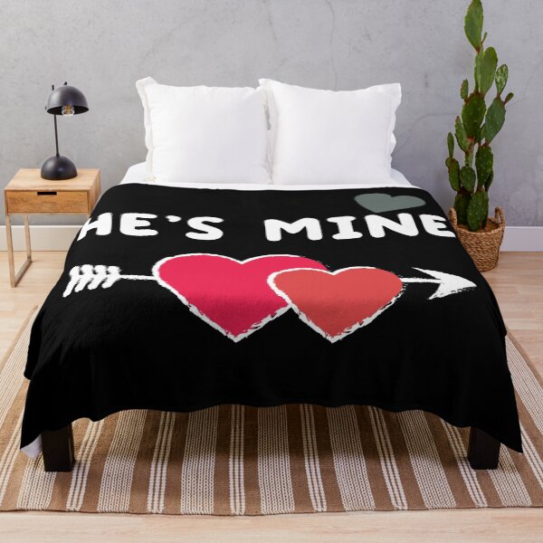 Item preview, He's Mine, Couple's Matching Valentine designed and sold by Windmill Wildflowers.