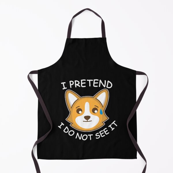 Item preview, I Pretend I Do Not See It - Funny Cute Dog Emoji designed and sold by Scratches Tees.
