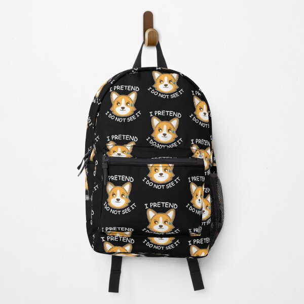 Item preview, I Pretend I Do Not See It - Funny Cute Dog Emoji designed and sold by Scratches Tees.