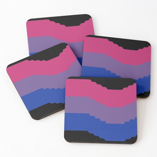 Item preview, Pixel Pride Flag (Bi) designed and sold by QueerShop.