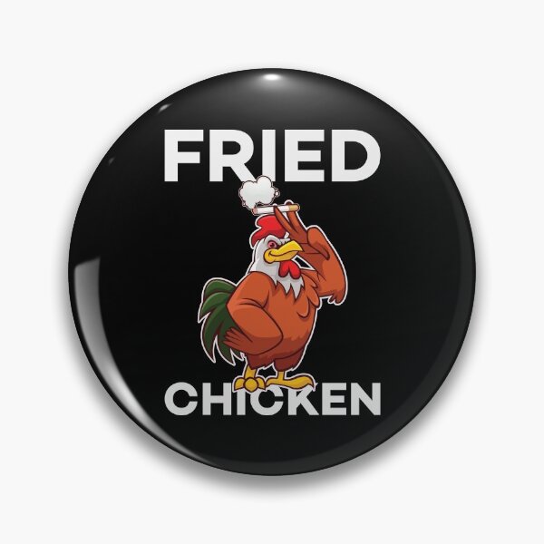 Item preview, Fried Chicken - Funny High Smoking Cock Pun designed and sold by Scratches Tees.
