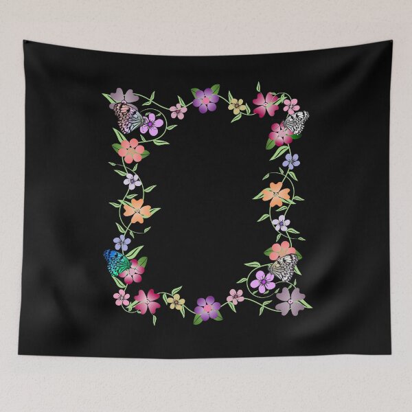 Item preview, Butterflies on a flower tendril, flowers with butterflies designed and sold by rhnaturestyles.