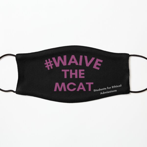 Black + Purple Waive The MCAT  Kids Mask