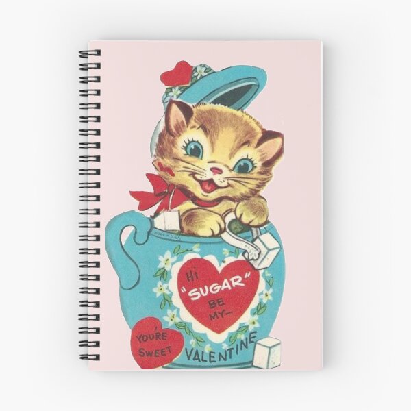 Item preview, Hi Sugar Vintage Kitten Valentine’s Day Card designed and sold by Bellathewilde.