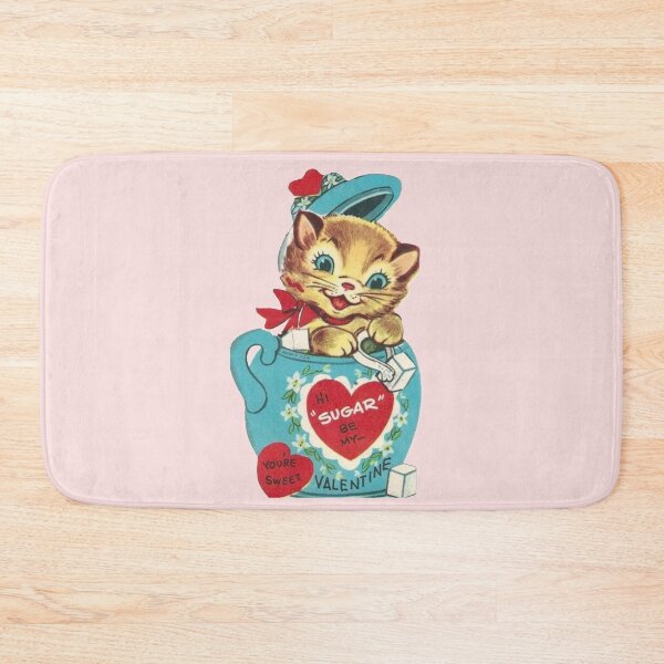Item preview, Hi Sugar Vintage Kitten Valentine’s Day Card designed and sold by Bellathewilde.