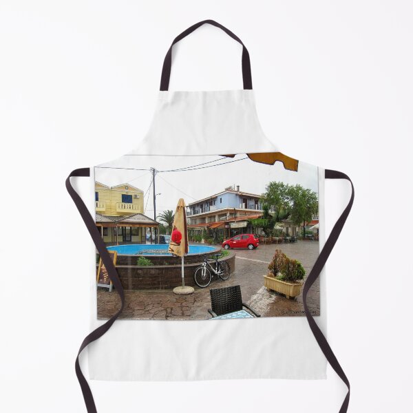 Item preview, A little square on the island of Lesvos, in the rain. designed and sold by ronsaunders47.