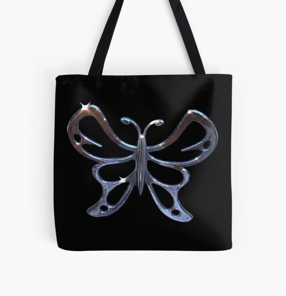 Y2K Aesthetic Glow in the Dark Butterfly Tote Bag - AC Shop