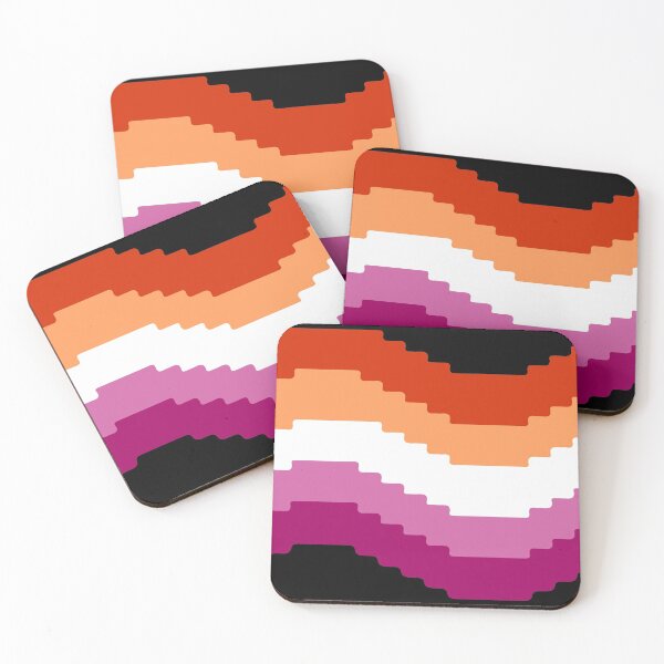 Item preview, Pixel Pride Flag (Lesbian) designed and sold by QueerShop.