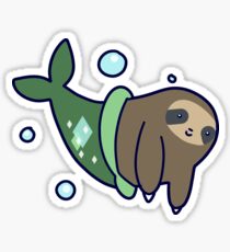 Meerjungfrau Sloth Sticker