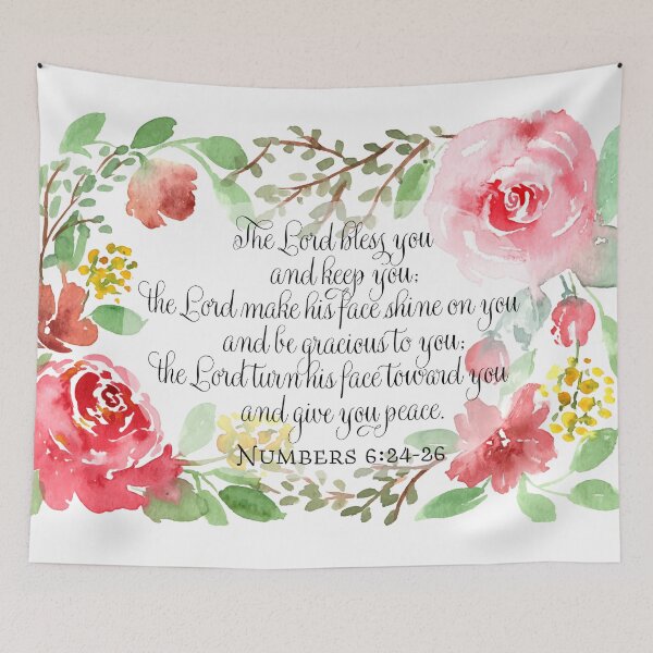 Item preview, The Blessing | Numbers 6:24-26 | Scripture Art designed and sold by Harpley Design Studio.