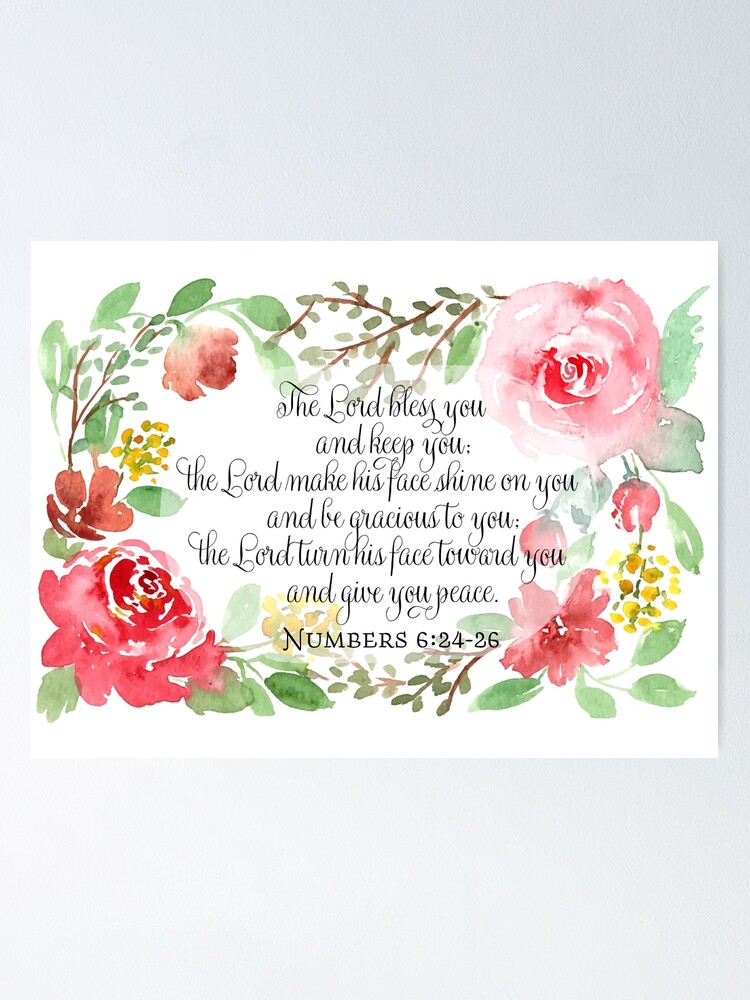 洋書 bless posterbook The Blessing | Numbers 6:24-26 | Scripture Art