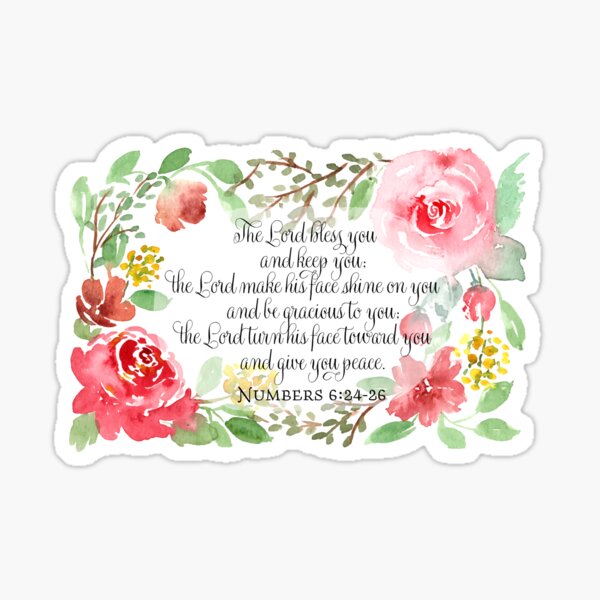 Item preview, The Blessing | Numbers 6:24-26 | Scripture Art designed and sold by Harpley Design Studio.