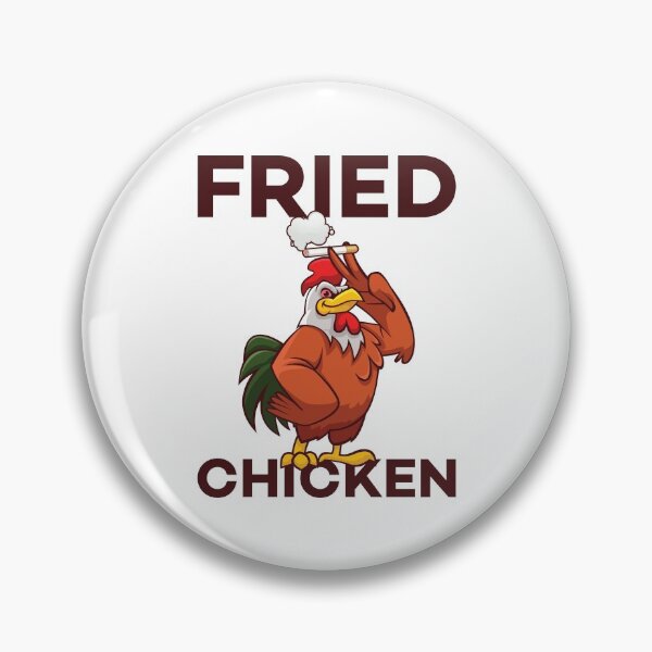 Item preview, Fried Chicken - Funny High Smoking Cock Pun designed and sold by Scratches Tees.