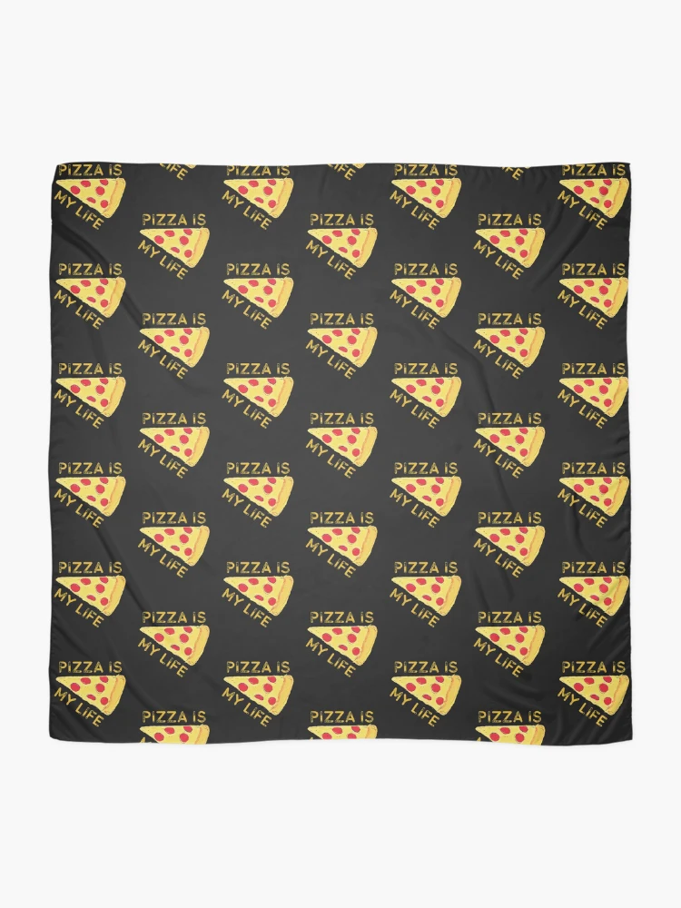 Thumbnail 2 of 3, Scarf, Pizza Is My Life designed and sold by DesignsofNote.