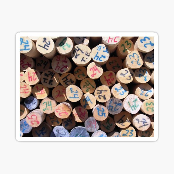 Timber Pile Of Logs Logging Industry Wood Background Wood Logs Logs At Sawmill Sticker