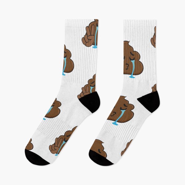 Item preview, Emoji de signo de la paz llorando - Emoji de caca divertida designed and sold by Scratches Tees.