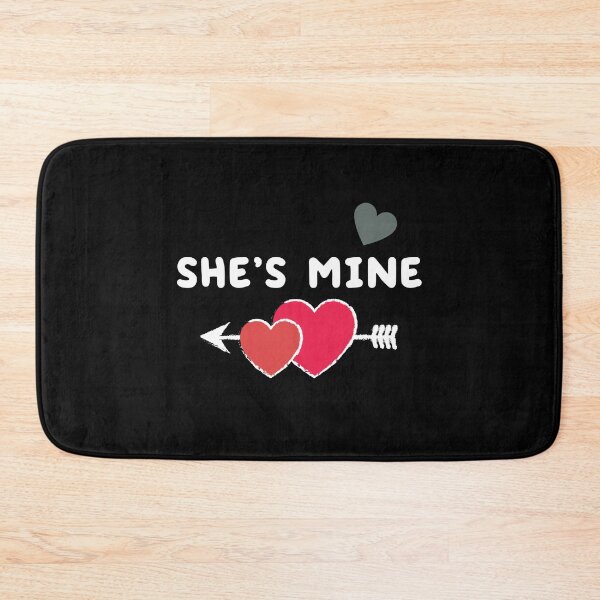 Item preview, She's Mine, Couple's Matching Valentine designed and sold by Windmill Wildflowers.