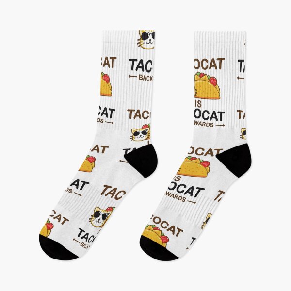 Item preview, Taco Cat Spelled Backwards - Funny Taco Pun For Cat Lovers designed and sold by Scratches Tees.