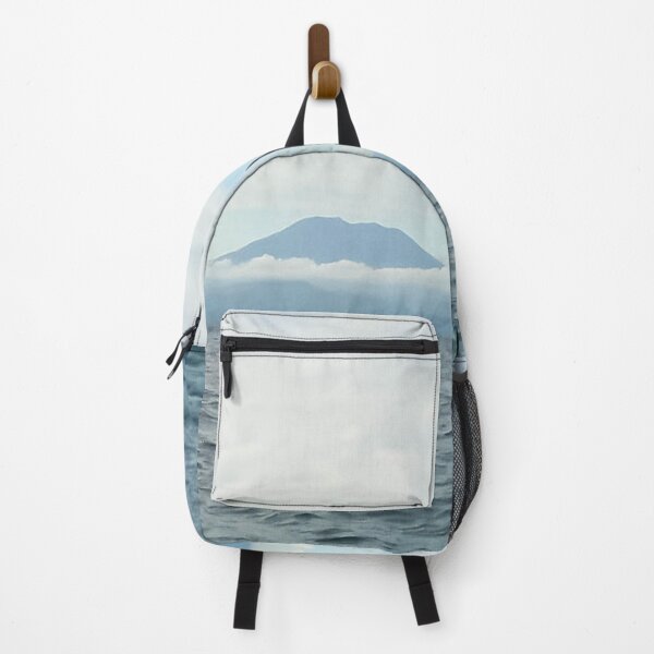 Item preview, landscape a volcanic island in the ocean and the blue sky above it designed and sold by nataliavavilina.