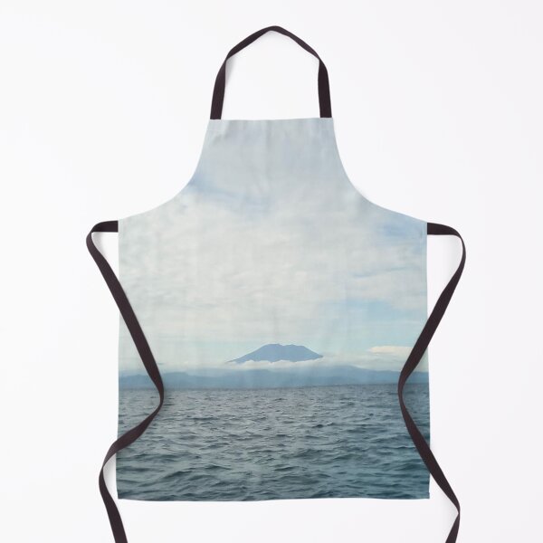 Item preview, landscape a volcanic island in the ocean and the blue sky above it designed and sold by nataliavavilina.