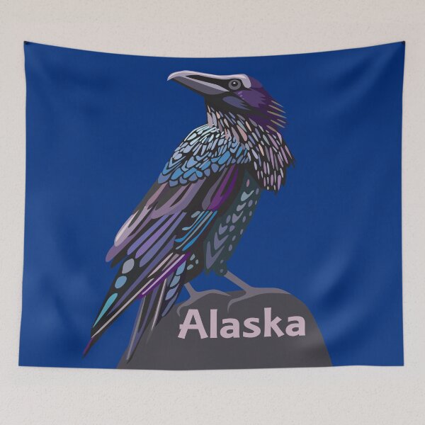 Item preview, Alaska Raven Colorful Bird designed and sold by nadya.