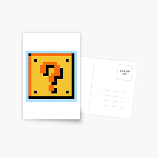 Mario block 8bit Greeting Card for Sale by Jugulaire