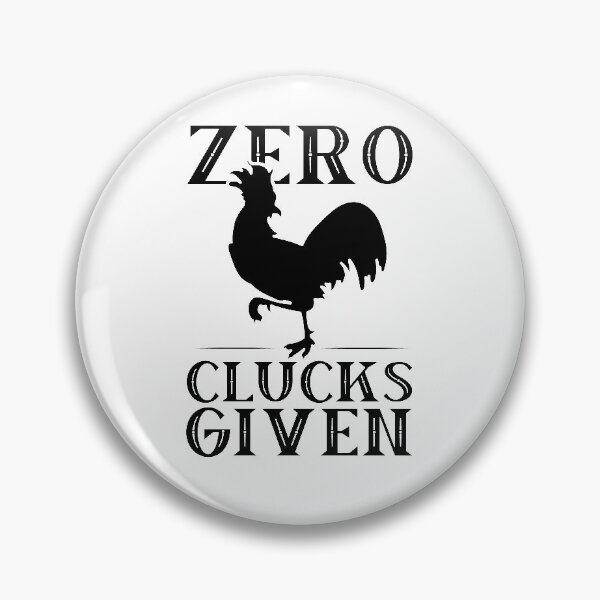 Item preview, Funny Chicken Zero Clucks Given Retro Rooster Graphic designed and sold by Huhnerdieb Apparel.