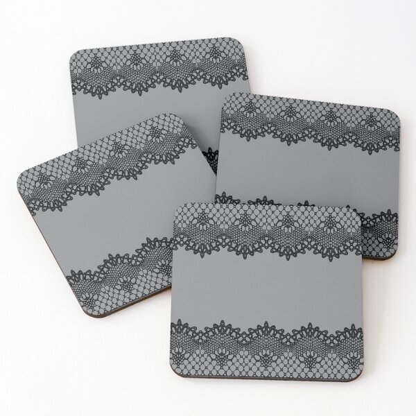 Item preview, Black and Gray Gothic Lace Pattern designed and sold by thelustrous.