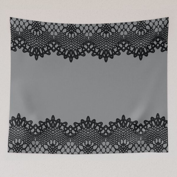 Item preview, Black and Gray Gothic Lace Pattern designed and sold by thelustrous.